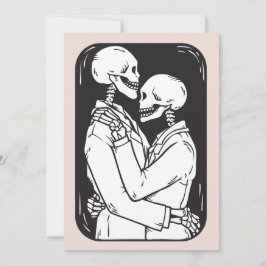 Til Death Skeleton Happy Valentine's Day Feiertagskarte