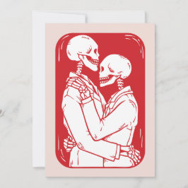 Til Death Skeleton Happy Valentine's Day Feiertagskarte