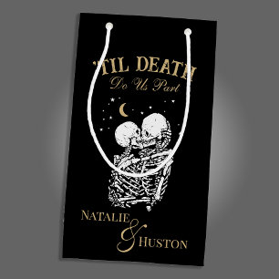 Til Death Skeleton Lovers Tarot Card Goth Wedding Kleine Geschenktüte