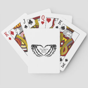 Til Death - Skeletton Herz Hände Spielkarten