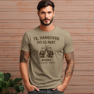 Til Hangover Do us Part Bachelor Party Funny Tri-Blend Shirt