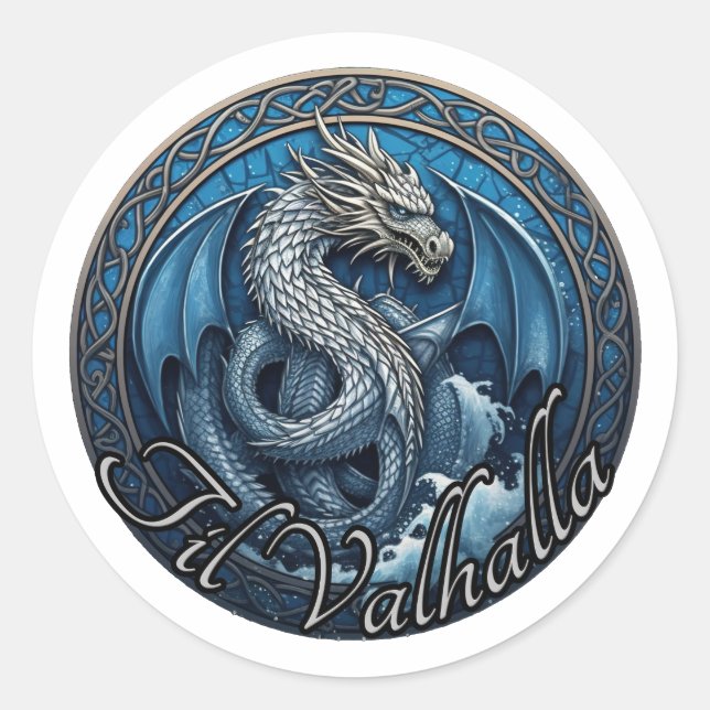 Til Valhalla Sticker (Vorderseite)