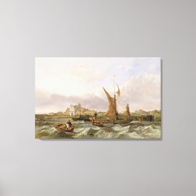 Tilbury Fort - Wind Against the Tide, 1853 (Öl Leinwanddruck (Vorderseite)
