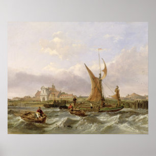 Tilbury-Fort - Wind gegen die Gezeiten, 1853 (Öl Poster