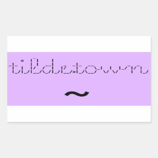 tilde.town ascii bannière autocollant