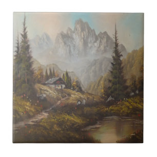 Tile Ann Hayes Painting Bavarian Dream Fliese