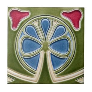 Tile - Art Nouveau Cloud Fliese