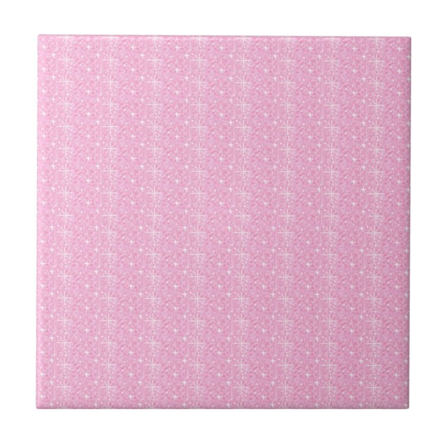 Tile Baby Pink Glitzer Fliese (Vorderseite)