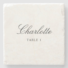 Tile Escort Card Einzigartig Elegante Hochzeitssti Steinuntersetzer