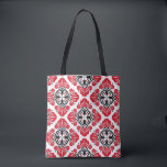 Tile floral pattern. Folk art bloom.  Tasche<br><div class="desc">Seamless tile pattern. Folk art bloom. Floral decorative texture</div>