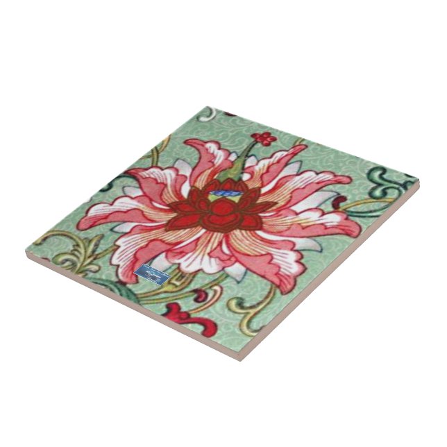 Tile (griechische Blume) RFPMDesign ©️ 2024 Fliese (Seite)