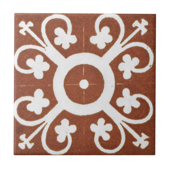 Tile Irish Keramik Art Design Red Cloue Fliese (Vorderseite)