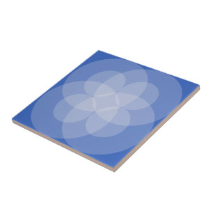Tile - Kreise in blauen Farbtönen Fliese