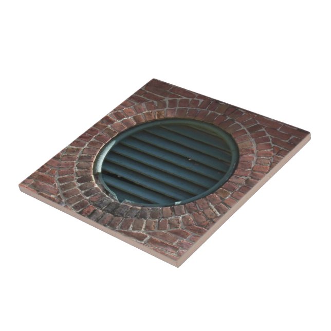 Tile - Luftabsperrung in der Ziegelmauer Fliese (Seite)