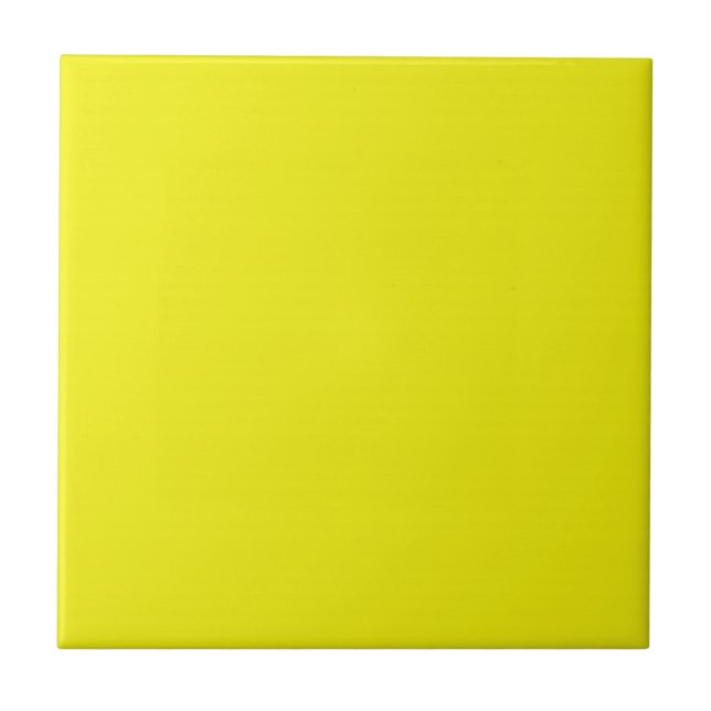Tile mit leuchtendem Neongelben Hintergrund Fliese (Vorderseite)