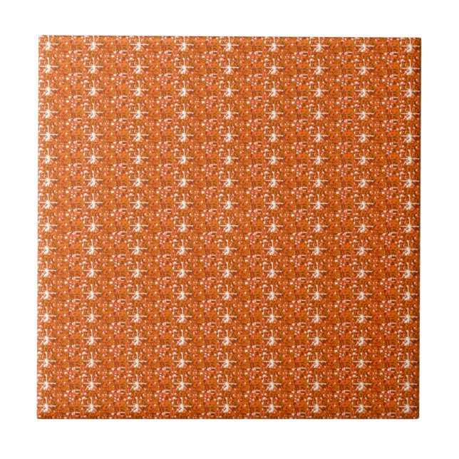 Tile Orange Glitzer Fliese (Vorderseite)