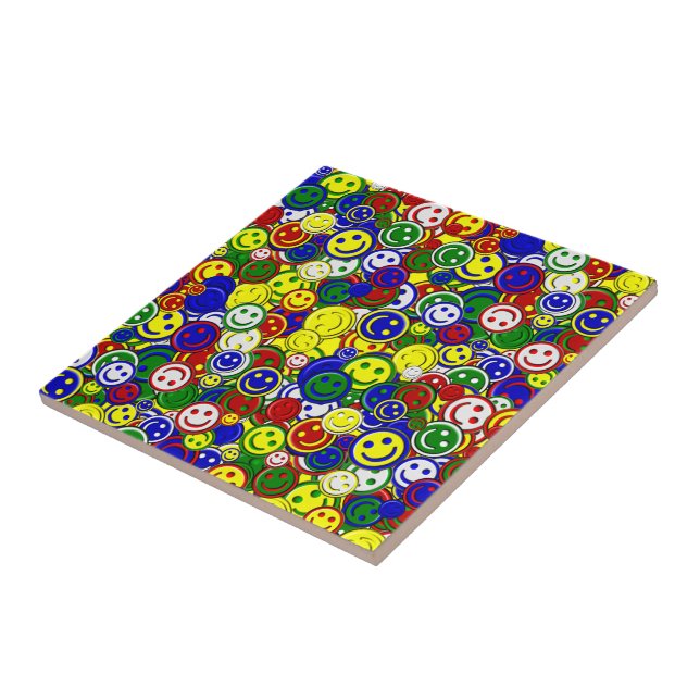 TILE "Primäre Gesichtsperlen-Gelb-KERAMIK" Fliese (Seite)