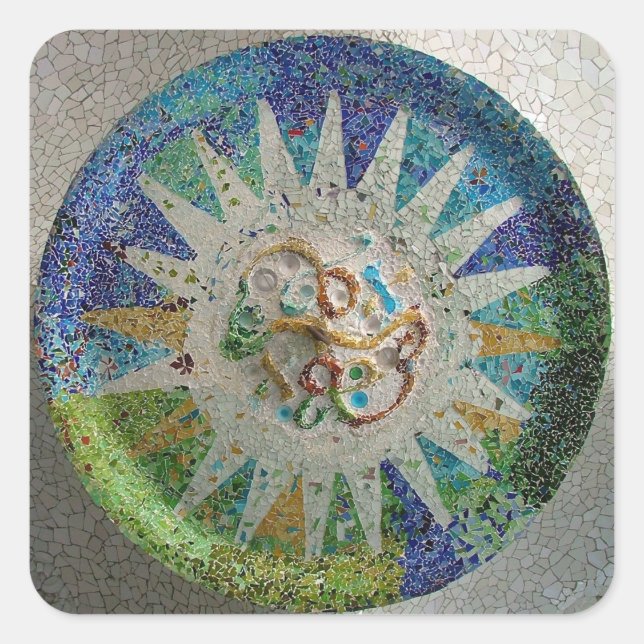 Tile Quadratischer Aufkleber (Vorderseite)