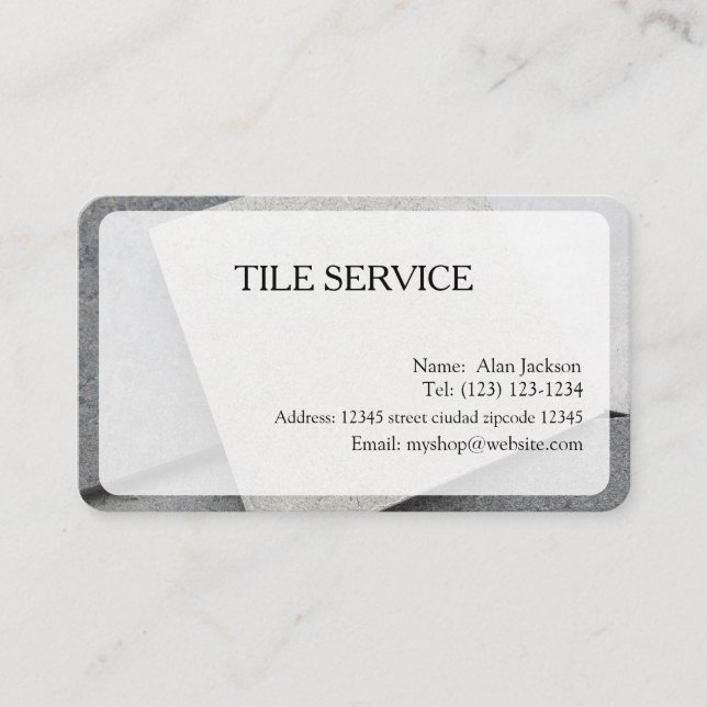 TILE SERVICES Visitenkarte bearbeitet (Vorderseite)