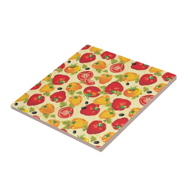 Tile Trivet-Gemüse Fliese (Seite)
