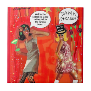 TILE.Werden die alten Damen die Hölle erheben Fliese