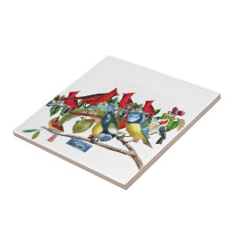 Tile White(Bird Tree) RFPMDesign ©️ 2024 Fliese