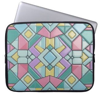 tiled pastel laptopschutzhülle