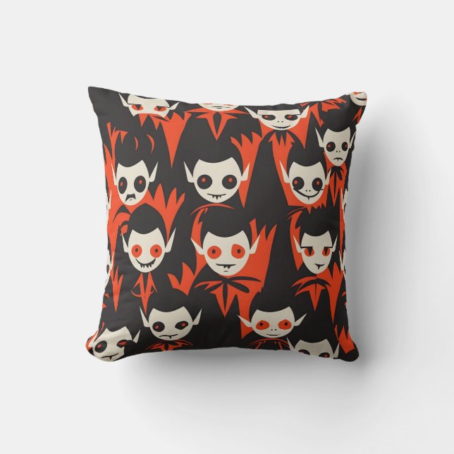 Tiled Vampire Pattern Kissen (Vorderseite)