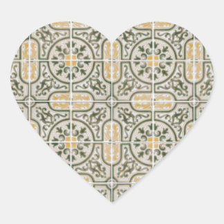 Tiles-Ceramic Herz-Aufkleber