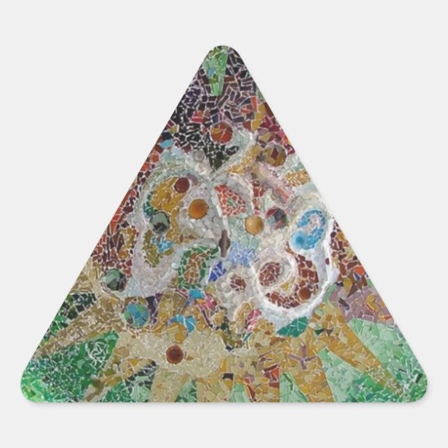 Tiles Dreieckiger Aufkleber (Vorderseite)