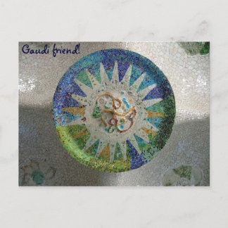Tiles - Gaudi, Freund! -Gestalted Postkarte