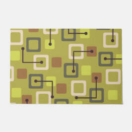 Tiles & Squares Chartreuse, Mitte der 50er Jahre Fußmatte