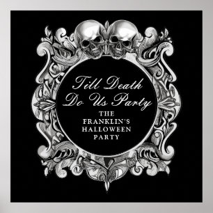 Till Death Do Us Halloween-Party Willkommen Poster
