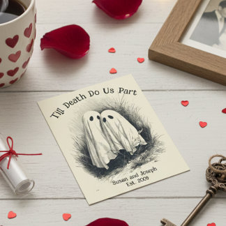 Till Death Do Us Part Ghosts Couples  Postkarte