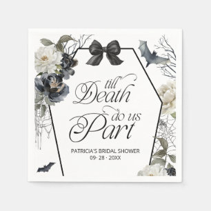 Till Death Do Us Part Halloween Brautparty   Serviette