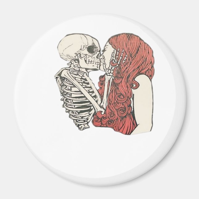 Till Death Do us Part Skeleton Art Classic Magnet (Vorne)