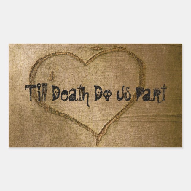 Till Death Do Us Pièce Stickers Police de la sculp (Devant)