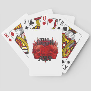 Till Death macht uns Kunst in der weißen Klassik Spielkarten