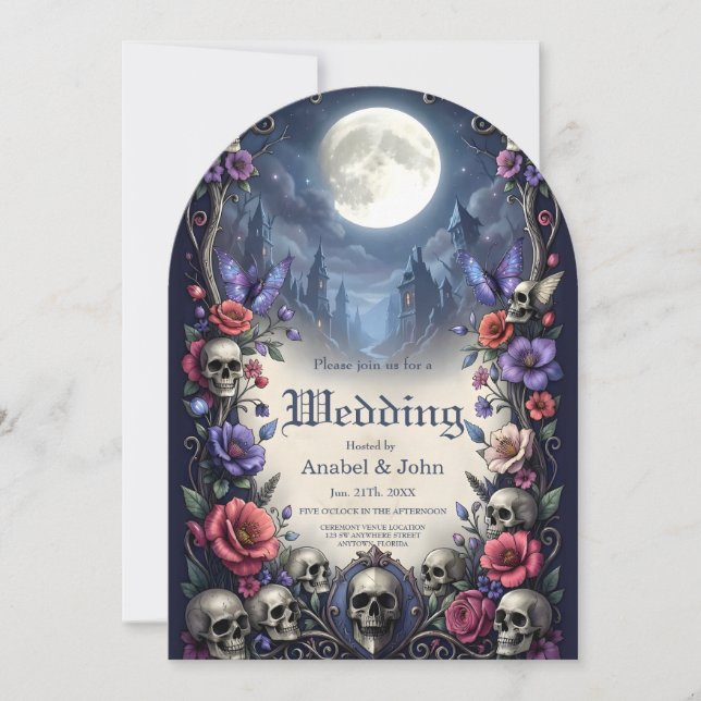 Till Death & Moonlight Bind Us.  Einladung (Vorderseite)