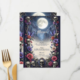 Till Death & Moonlight Bind Us.  Menükarte