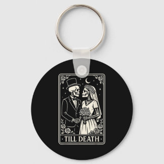 Till Death Skeleton Love Couples Gothic Wedding Br Schlüsselanhänger