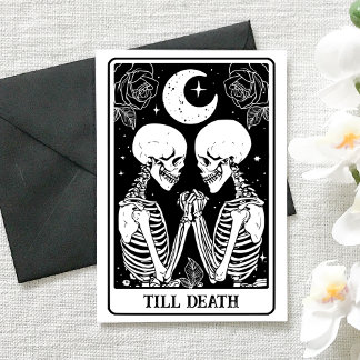 Till Death Tarot Gothic Engagement & Wedding Karte