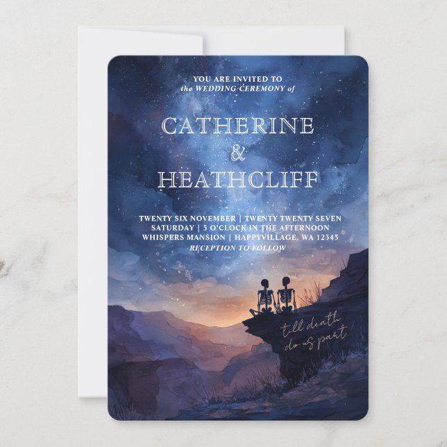 Till the End of Time Wedding Invitation (Devant)