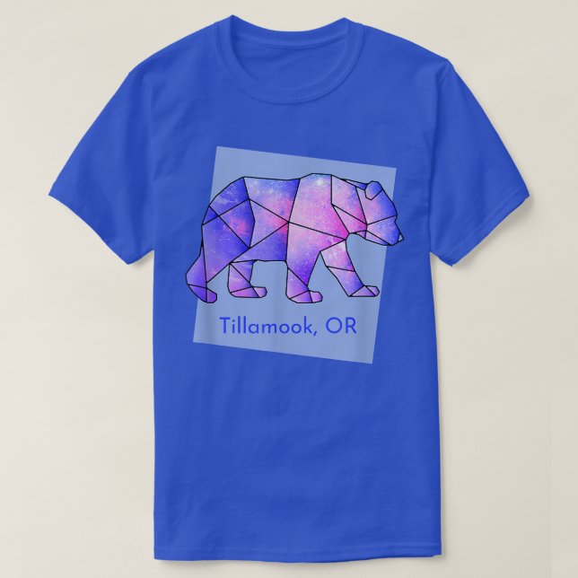 Tillamook oder Galaxy Bear Abstrakt Geometrie Anim T-Shirt (Design vorne)