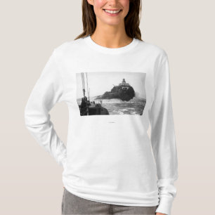 Tillamook, Oregon-Leuchtturm vom Schiff Photograp T-Shirt