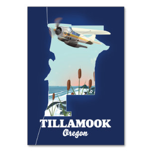 Tillamook Oregon Travel Map Tischnummer