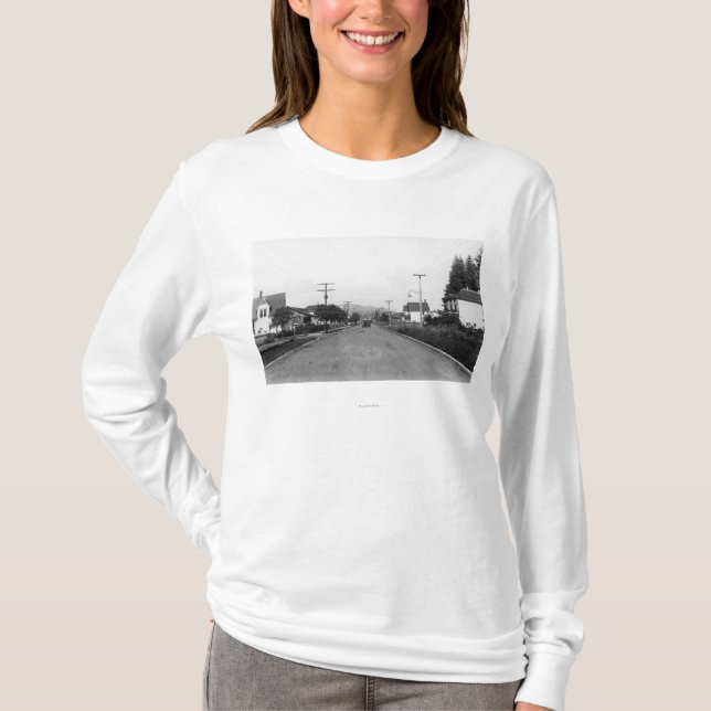 Tillamook, Oregonwohnstraßen-Szene T-Shirt (Vorderseite)