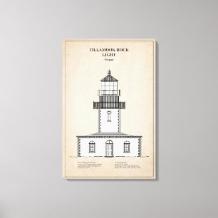 Tillamook Rock Leuchtturm - Oregon - SBD Leinwanddruck