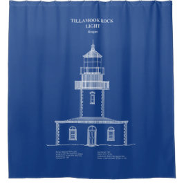 Tillamook Rock Lighthouse - Oregon - AD Duschvorhang