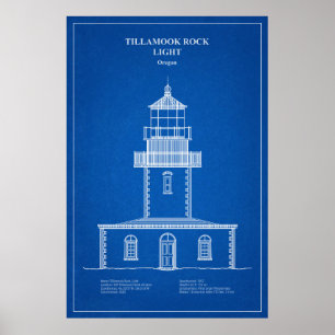 Tillamook Rock Lighthouse - Oregon - AD Poster